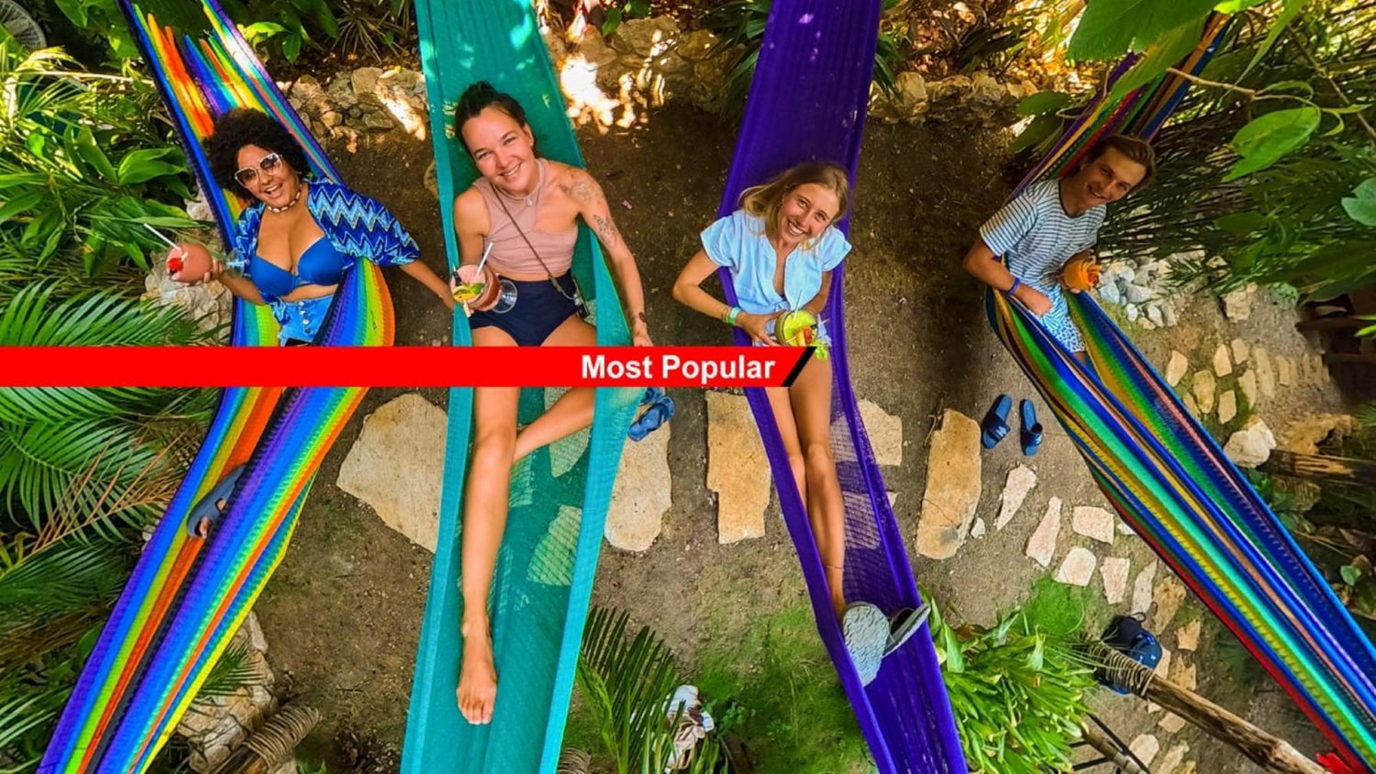 Los Amigos Hostel Флорес Экстерьер фото
